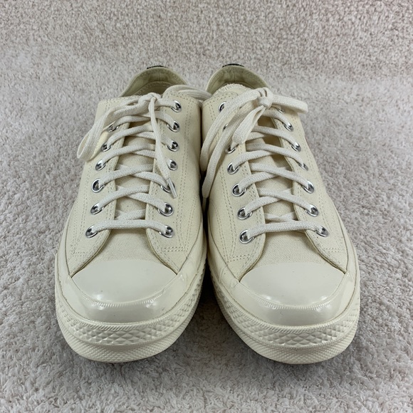Converse Comme Des Garcons Play White Canvas Mens 11 / Womens 13 - Picture 2 of 7